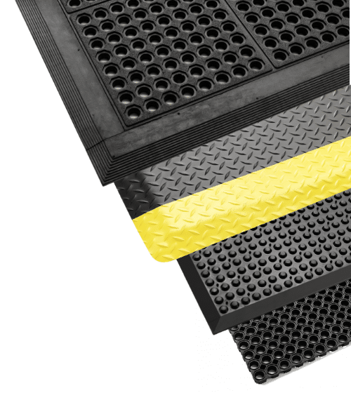 Beställ skräddarsydda ergonomiska mattor för företag och industri hos Safety First