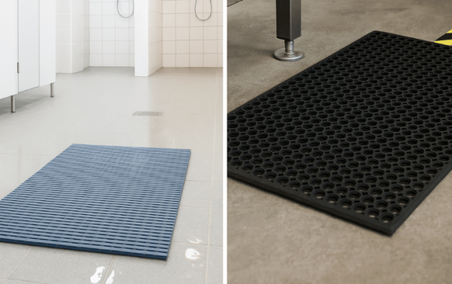 Få en säkrare arbetsmiljö med rätt halkskyddsmatta